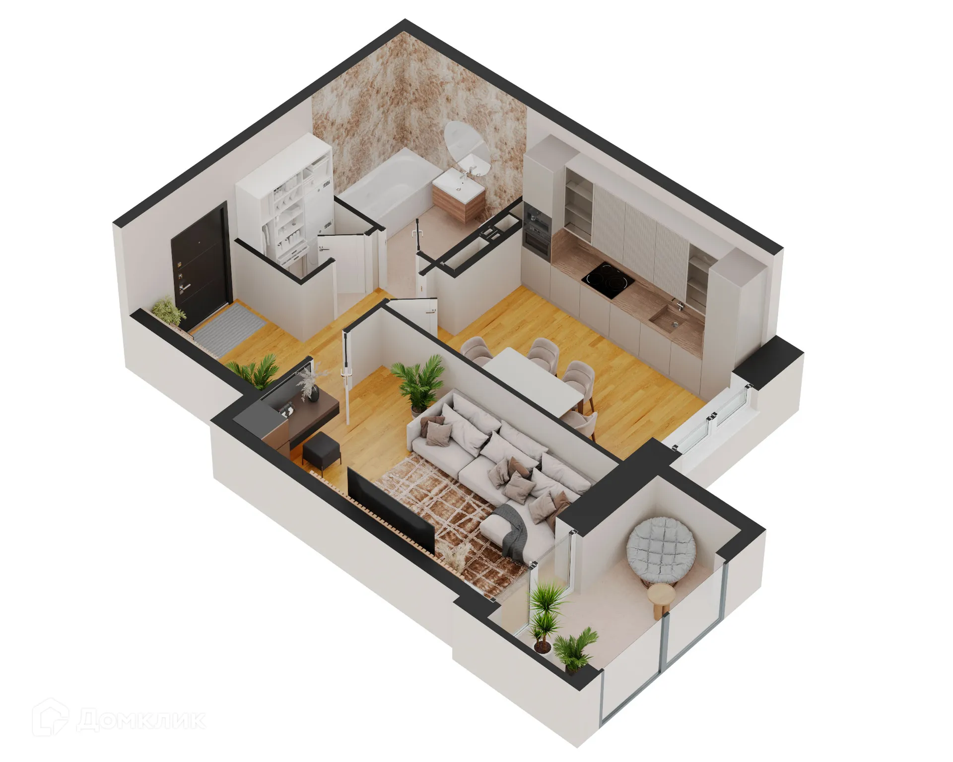 Фото квартиры в ЖК Forum (Форум)