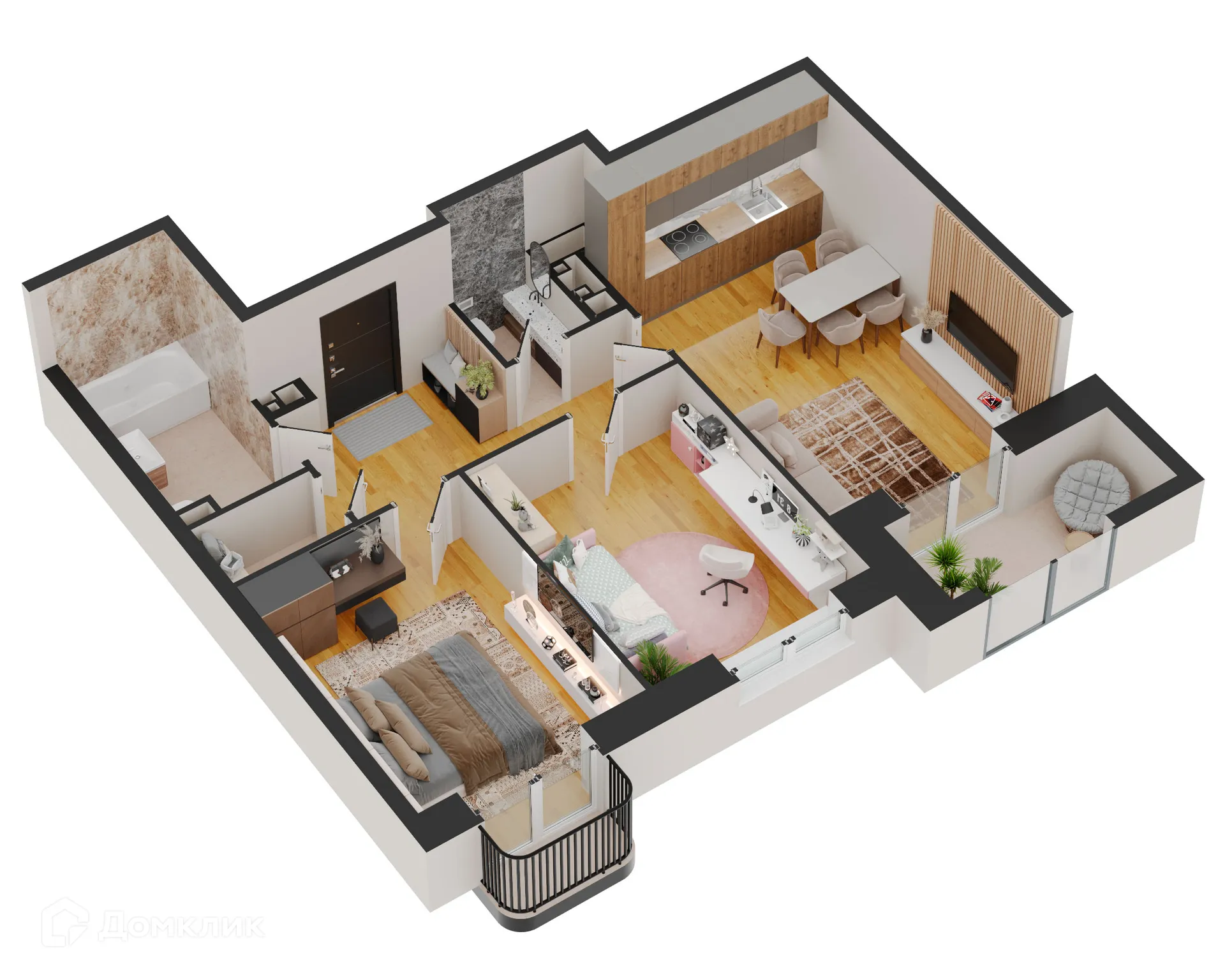 Фото квартиры в ЖК Forum (Форум)