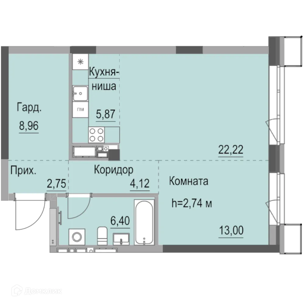Фото квартиры в ЖК Республика