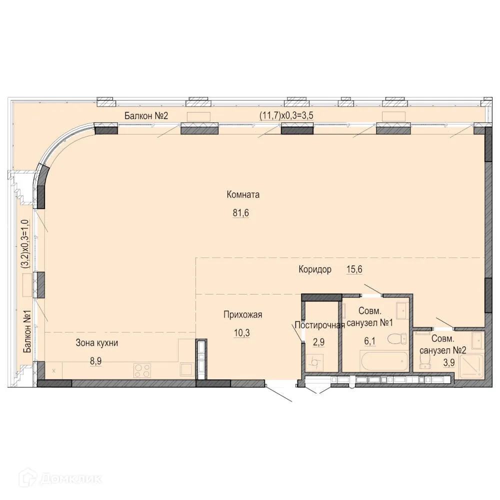 Фото квартиры в ЖК Михайловский