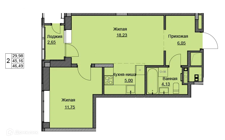 Фото квартиры в ЖК Чехов Квартал Премьерный дом