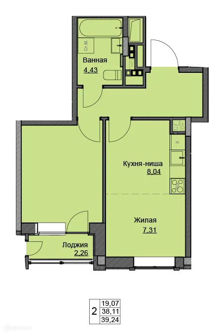 Фото квартиры в ЖК Чехов Квартал Премьерный дом