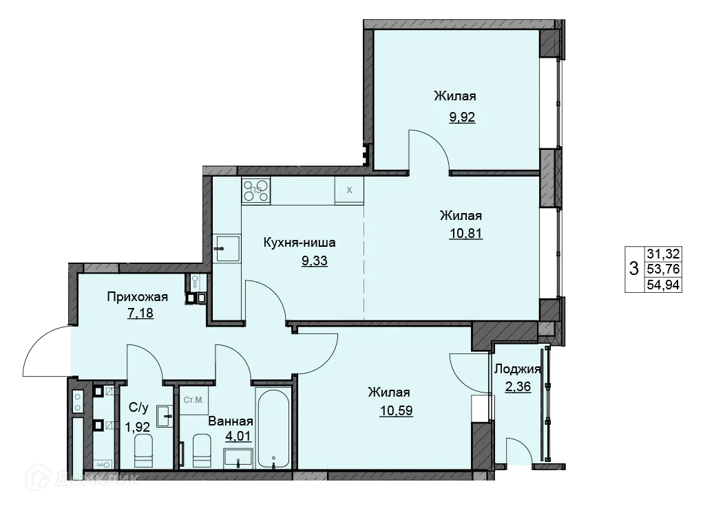 Фото квартиры в ЖК Чехов Квартал Премьерный дом