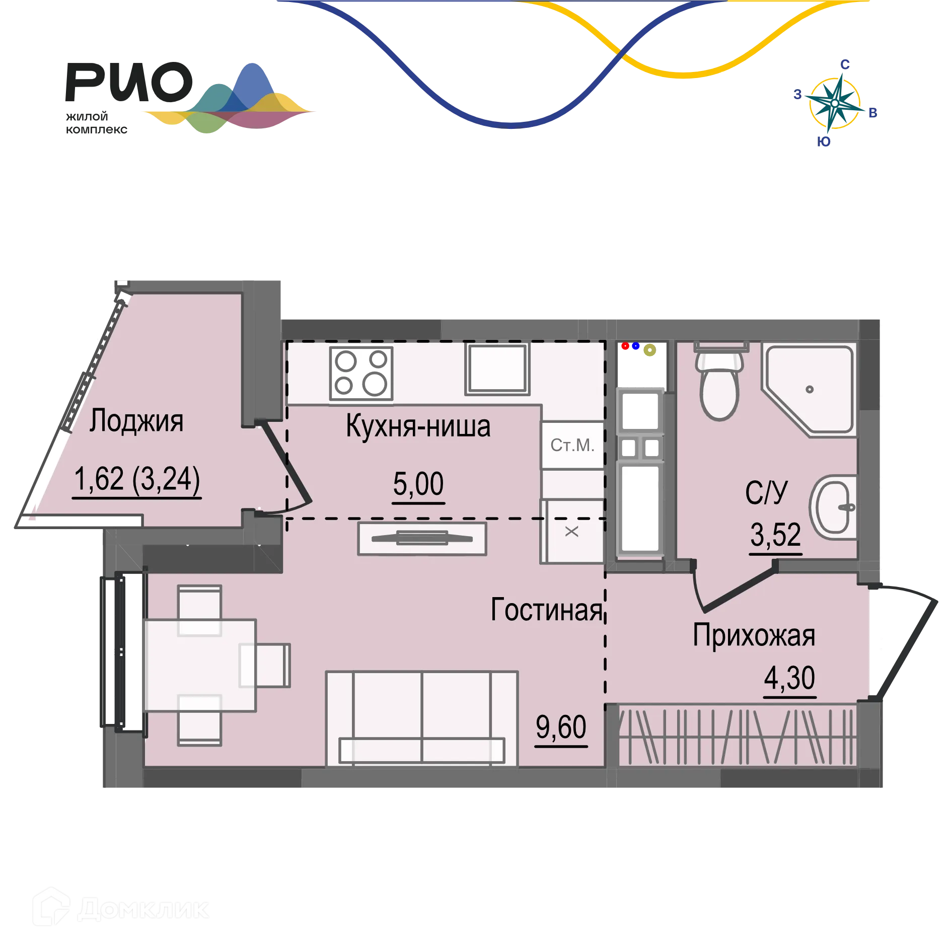 Фото квартиры в ЖК РИО
