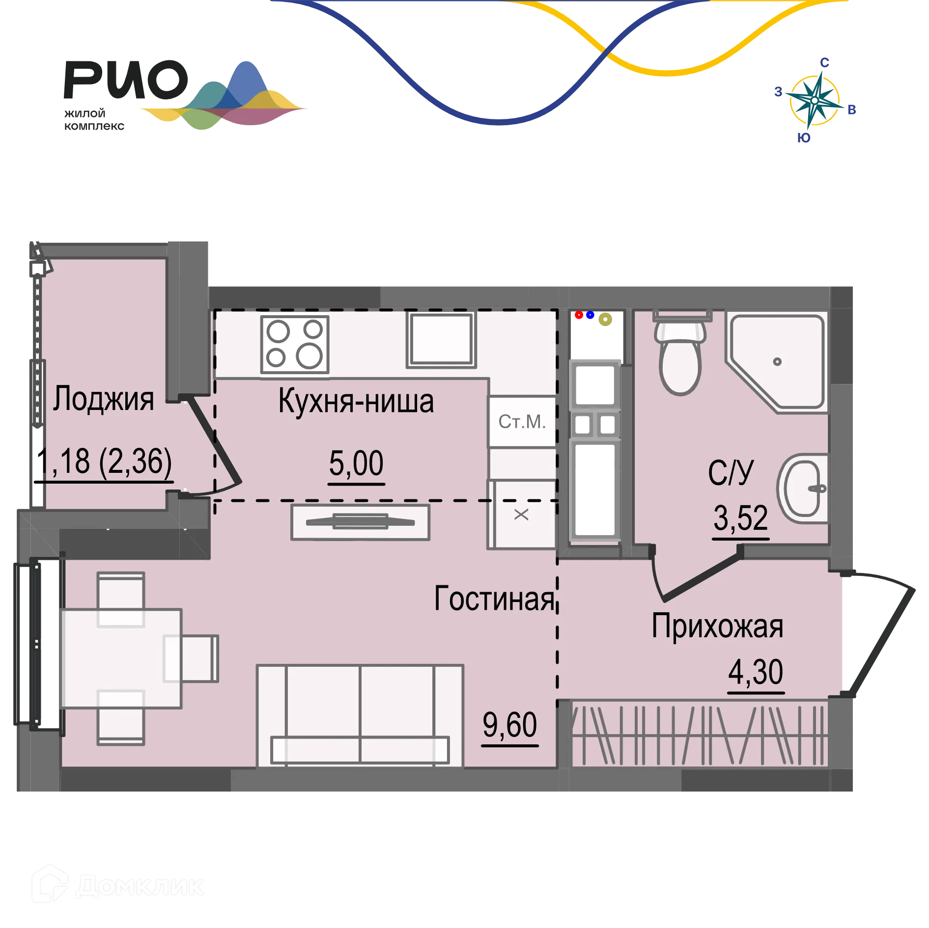 Фото квартиры в ЖК РИО