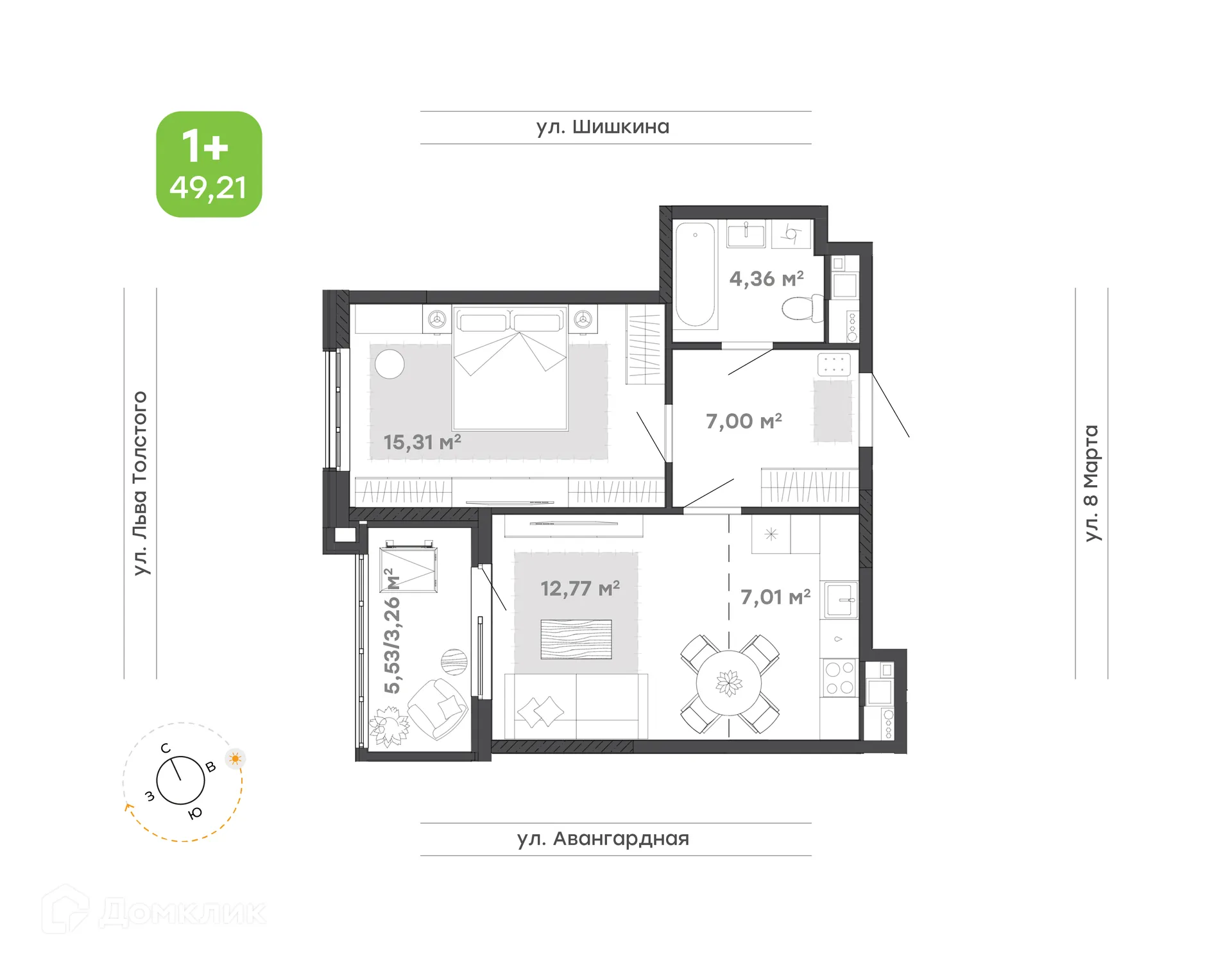 Фото квартиры в ЖК Трилогия