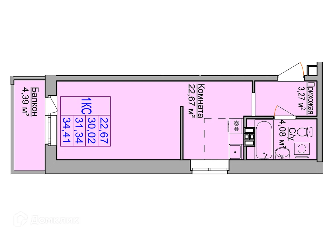 Фото квартиры в ЖК Неон Сити
