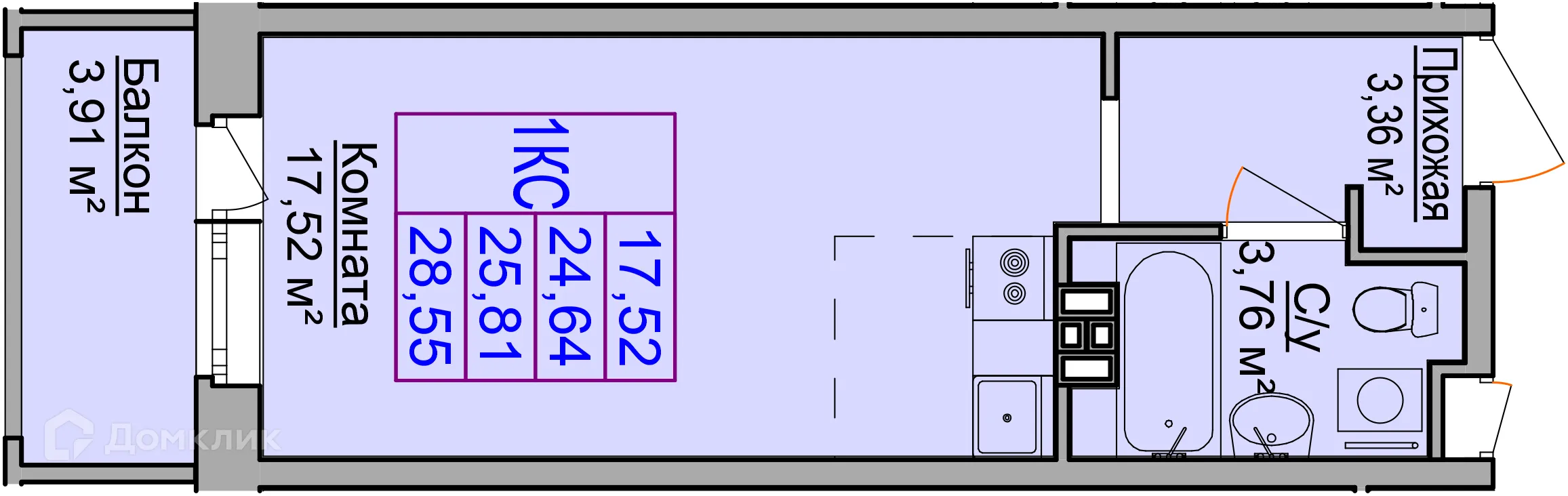Фото квартиры в ЖК Неон Сити