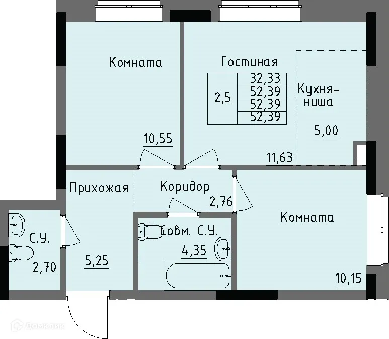 Фото квартиры в ЖК Арден на Селтинской