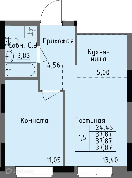 Фото квартиры в ЖК Арден на Селтинской