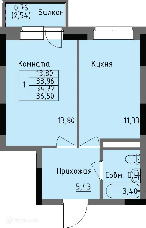 Фото квартиры в ЖК Арден на Селтинской