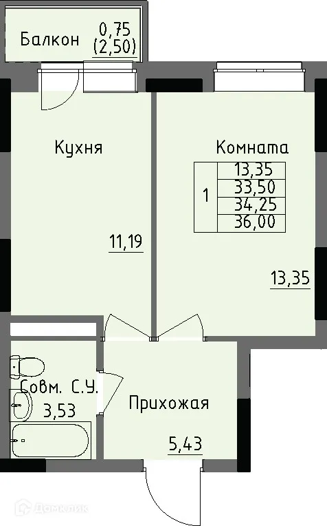 Фото квартиры в ЖК Арден на Селтинской