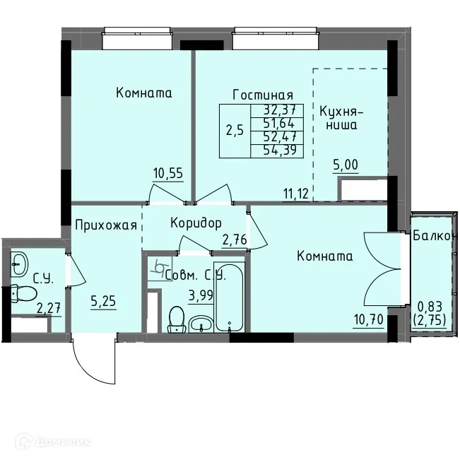 Фото квартиры в ЖК Арден на Селтинской