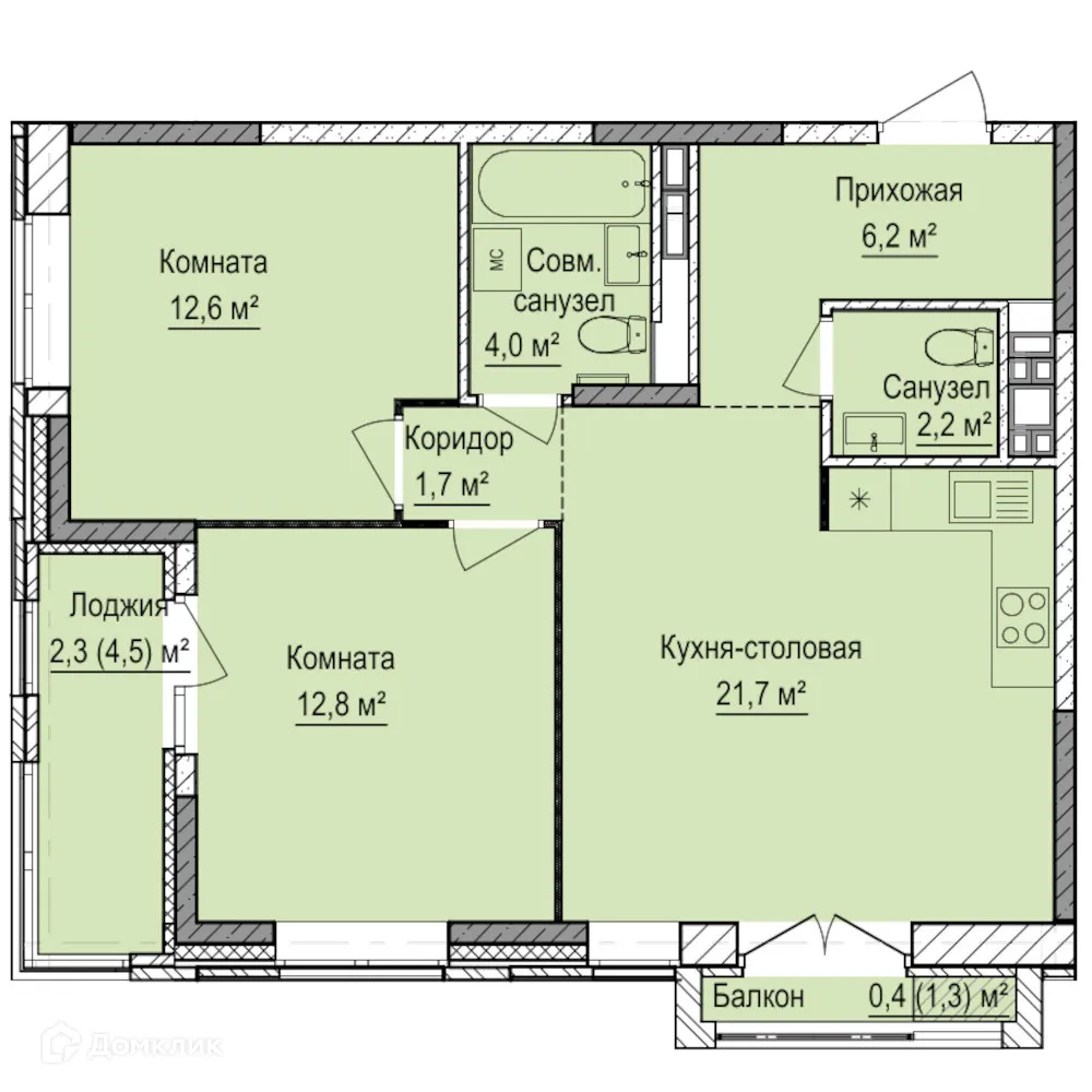 Фото квартиры в ЖК Норвежский Лес