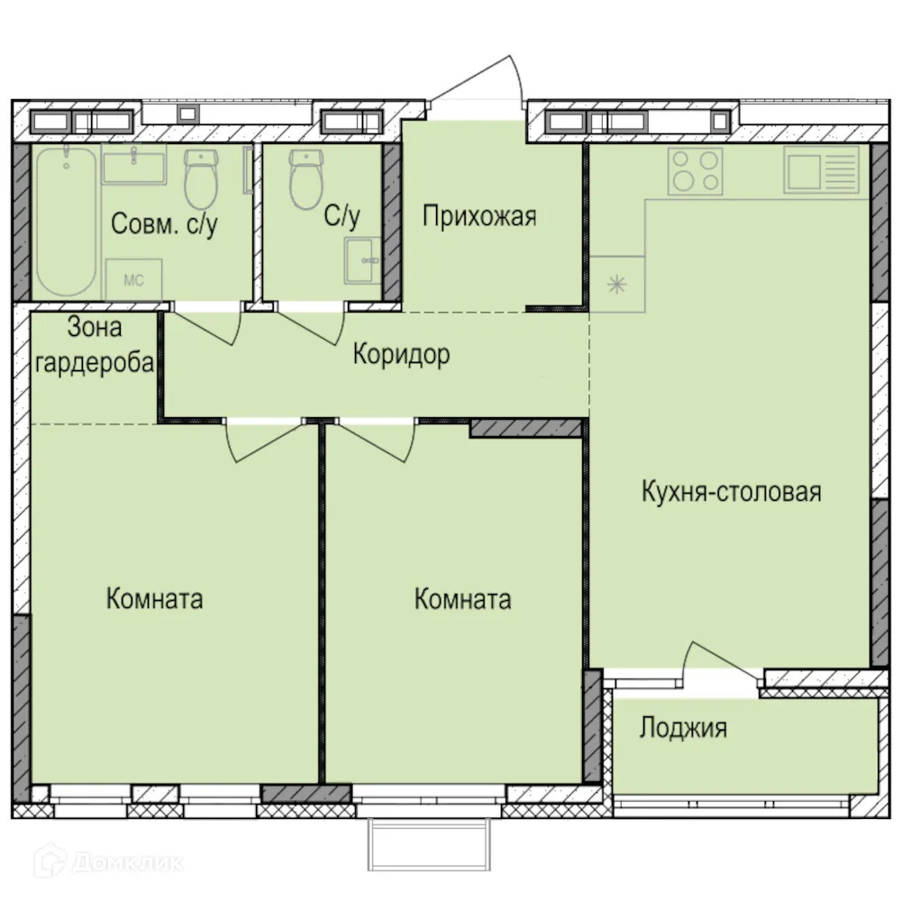 Фото квартиры в ЖК Норвежский Лес