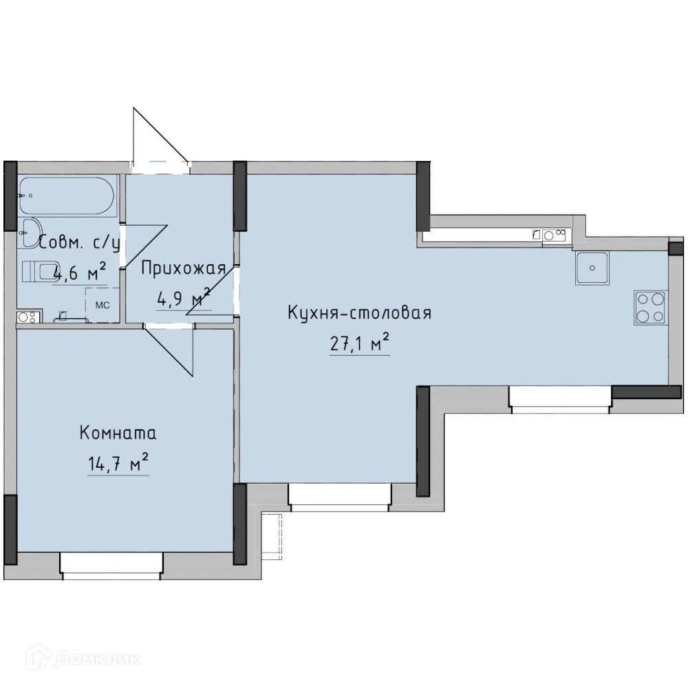 Фото квартиры в ЖК Холмогоровский