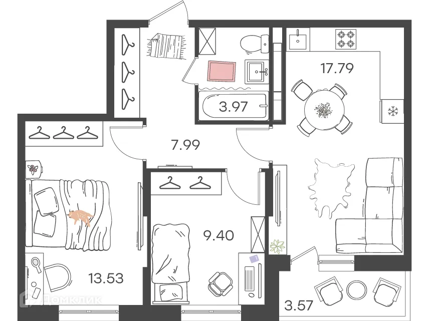 Фото квартиры в ЖК Микрорайон "Новая Жизнь"