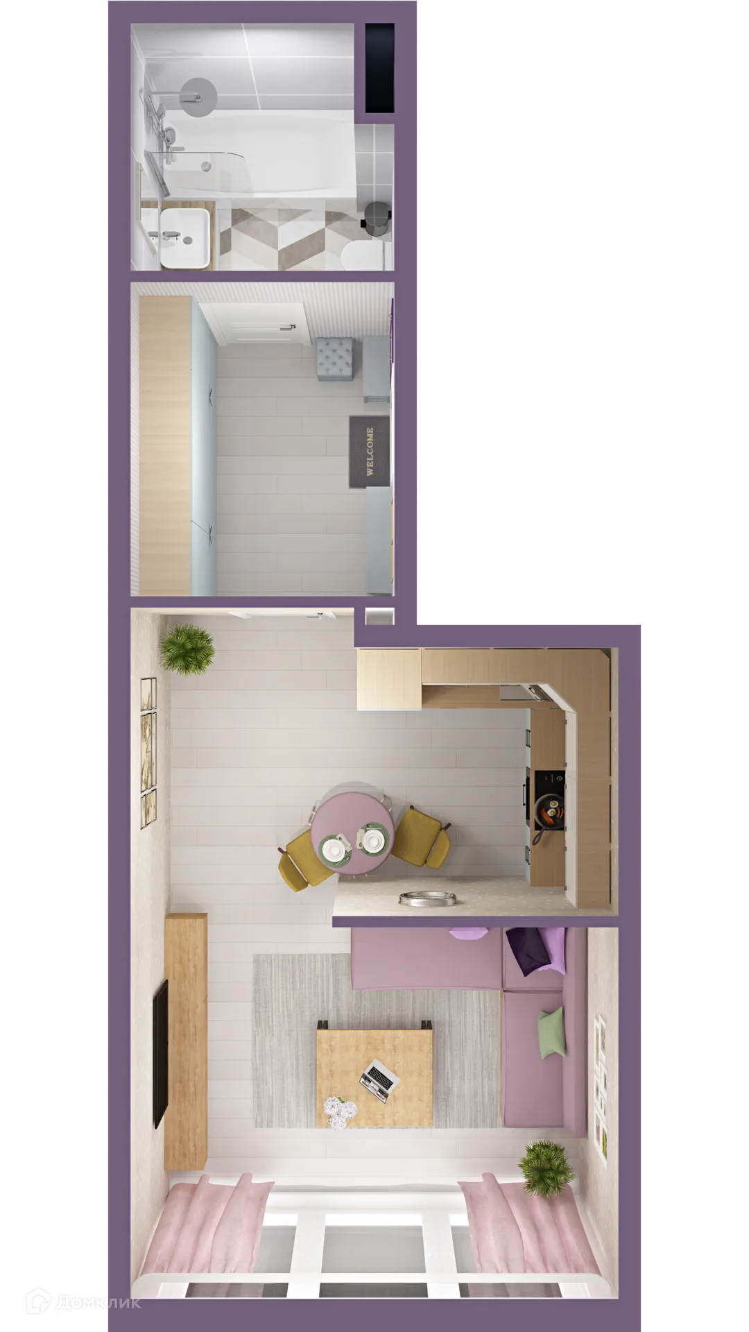 Фото квартиры в ЖК "Сиреневый"