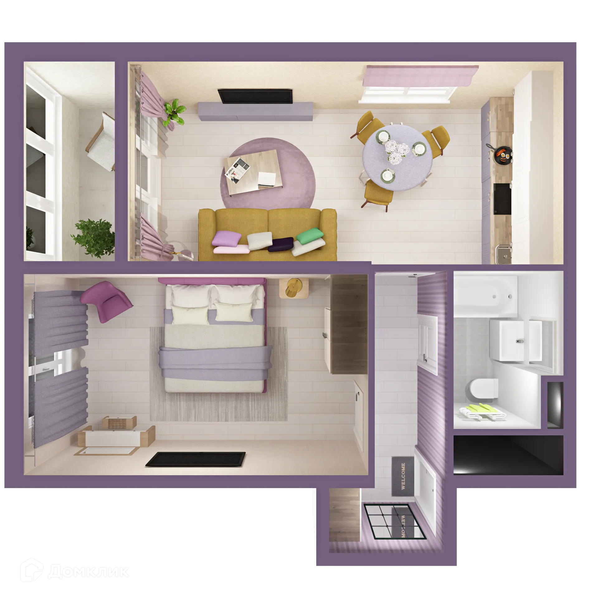 Фото квартиры в ЖК "Сиреневый"