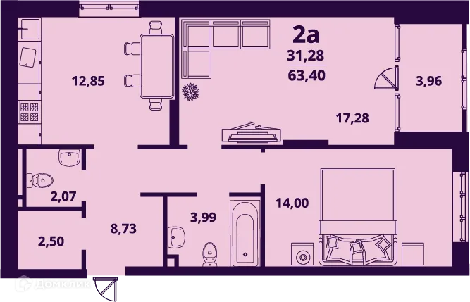Фото квартиры в ЖК "Сиреневый"