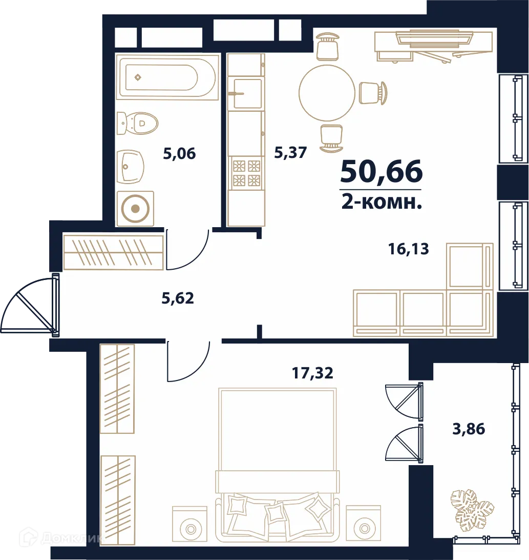 Фото квартиры в ЖК "Атмосфера"
