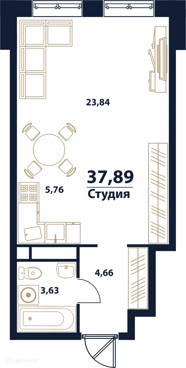 Фото квартиры в ЖК "Атмосфера"