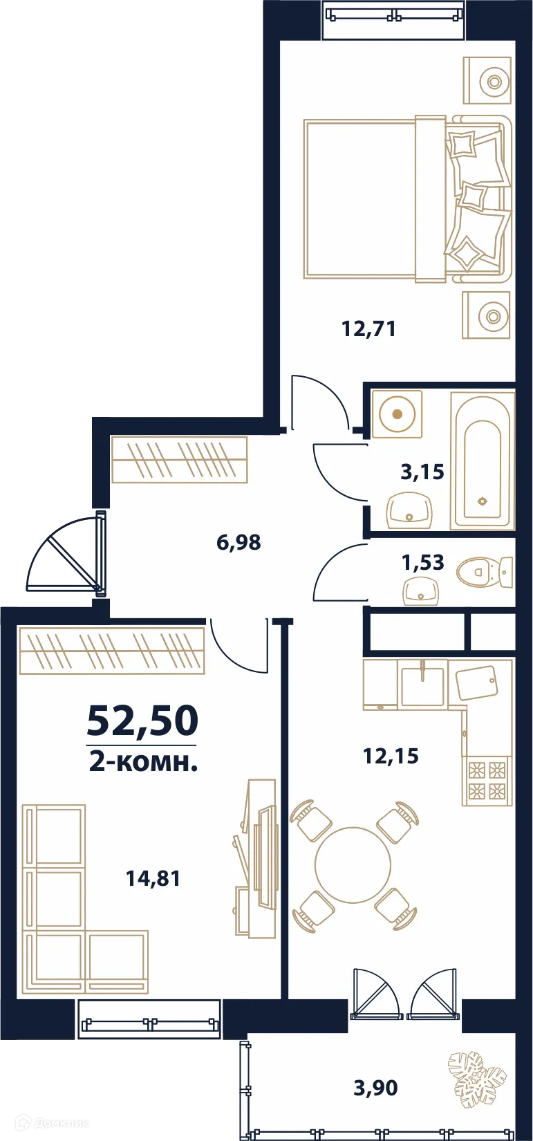 Фото квартиры в ЖК "Атмосфера"