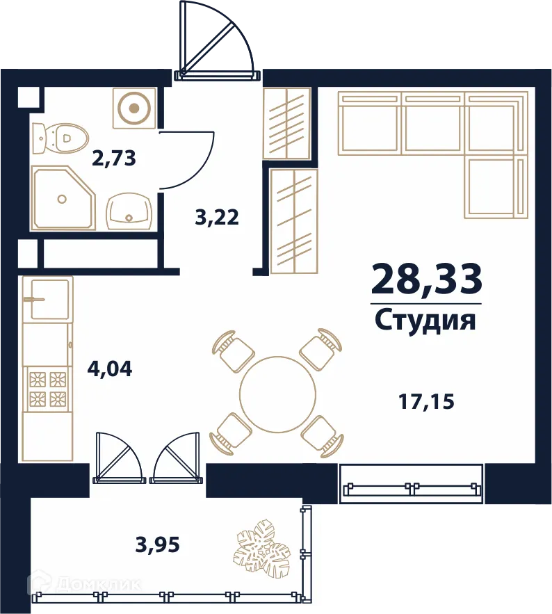 Фото квартиры в ЖК "Атмосфера"