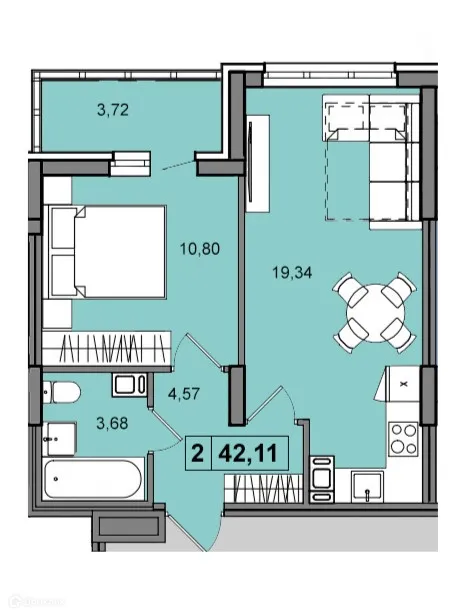 Фото квартиры в ЖК ПРИБРЕЖНЫЙ