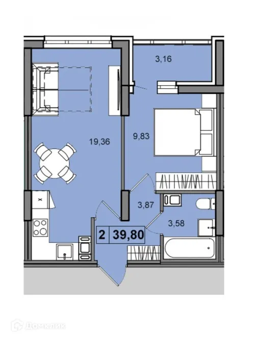 Фото квартиры в ЖК ПРИБРЕЖНЫЙ