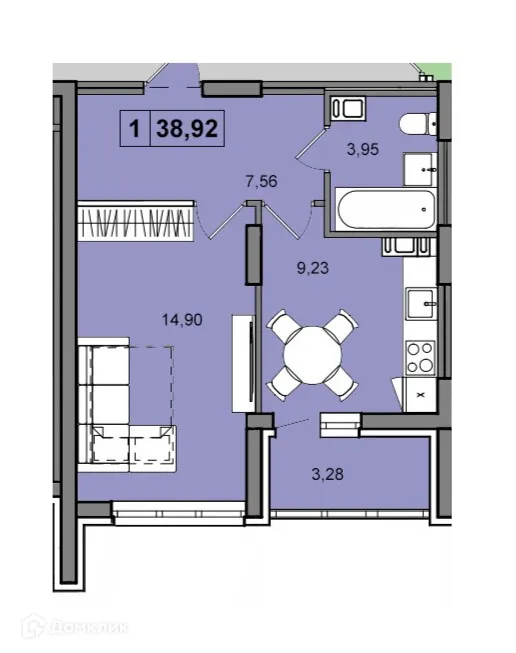 Фото квартиры в ЖК ПРИБРЕЖНЫЙ