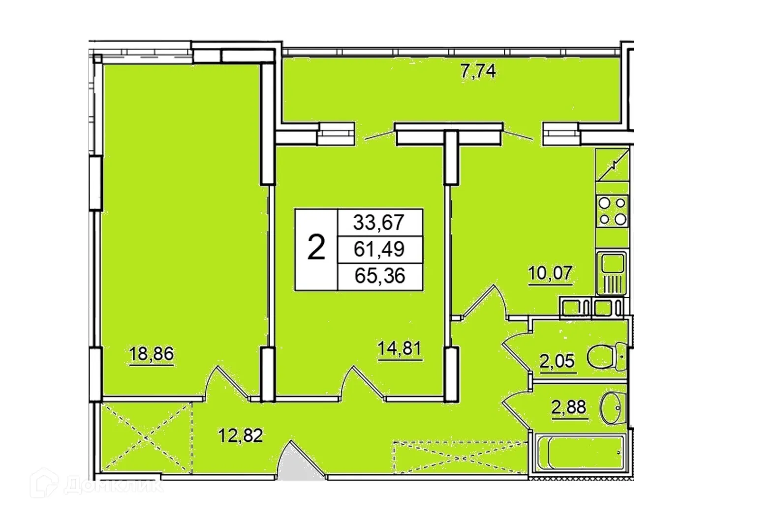 Фото квартиры в ЖК ПРИБРЕЖНЫЙ