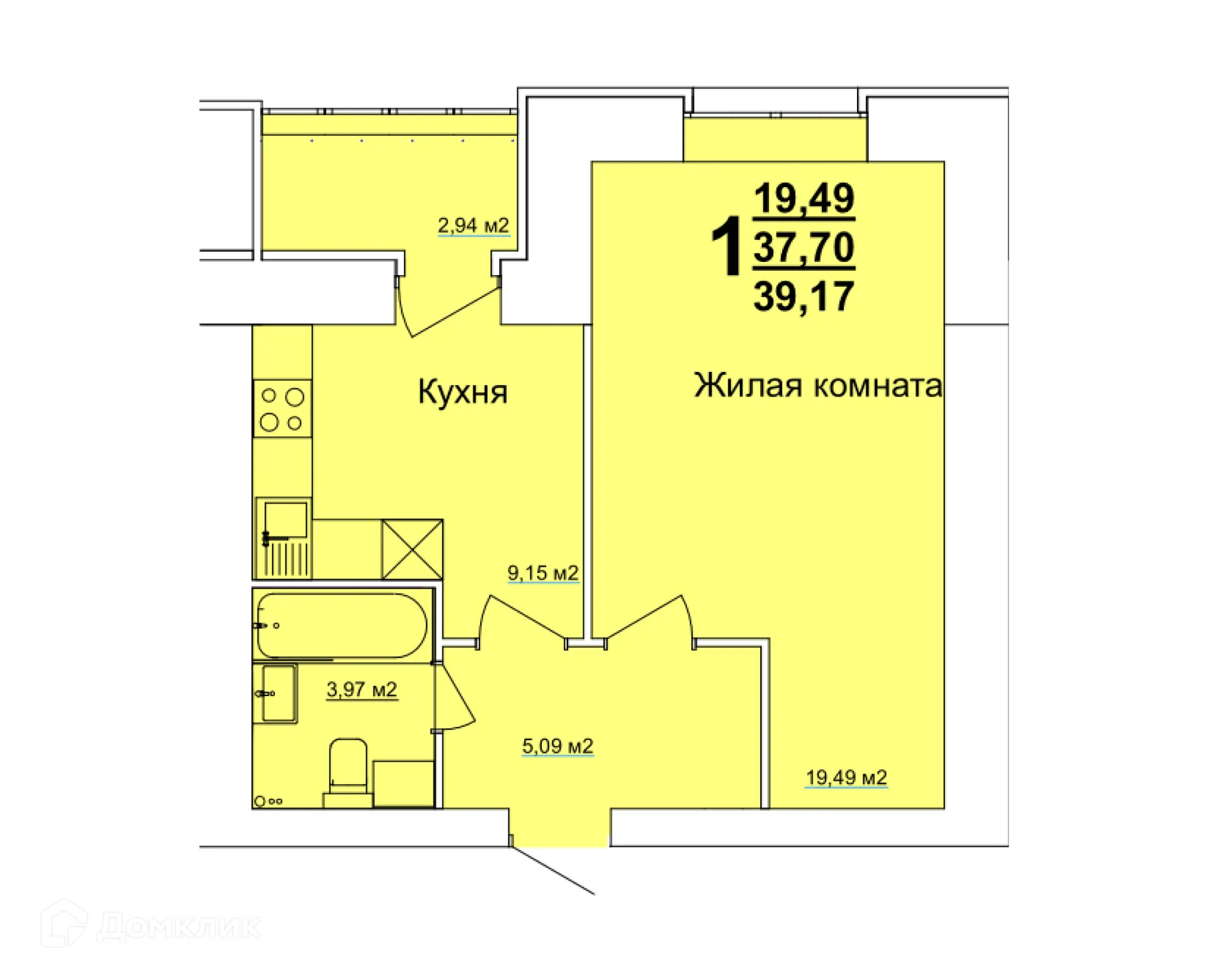 Фото квартиры в ЖК по ул. Оренбургская