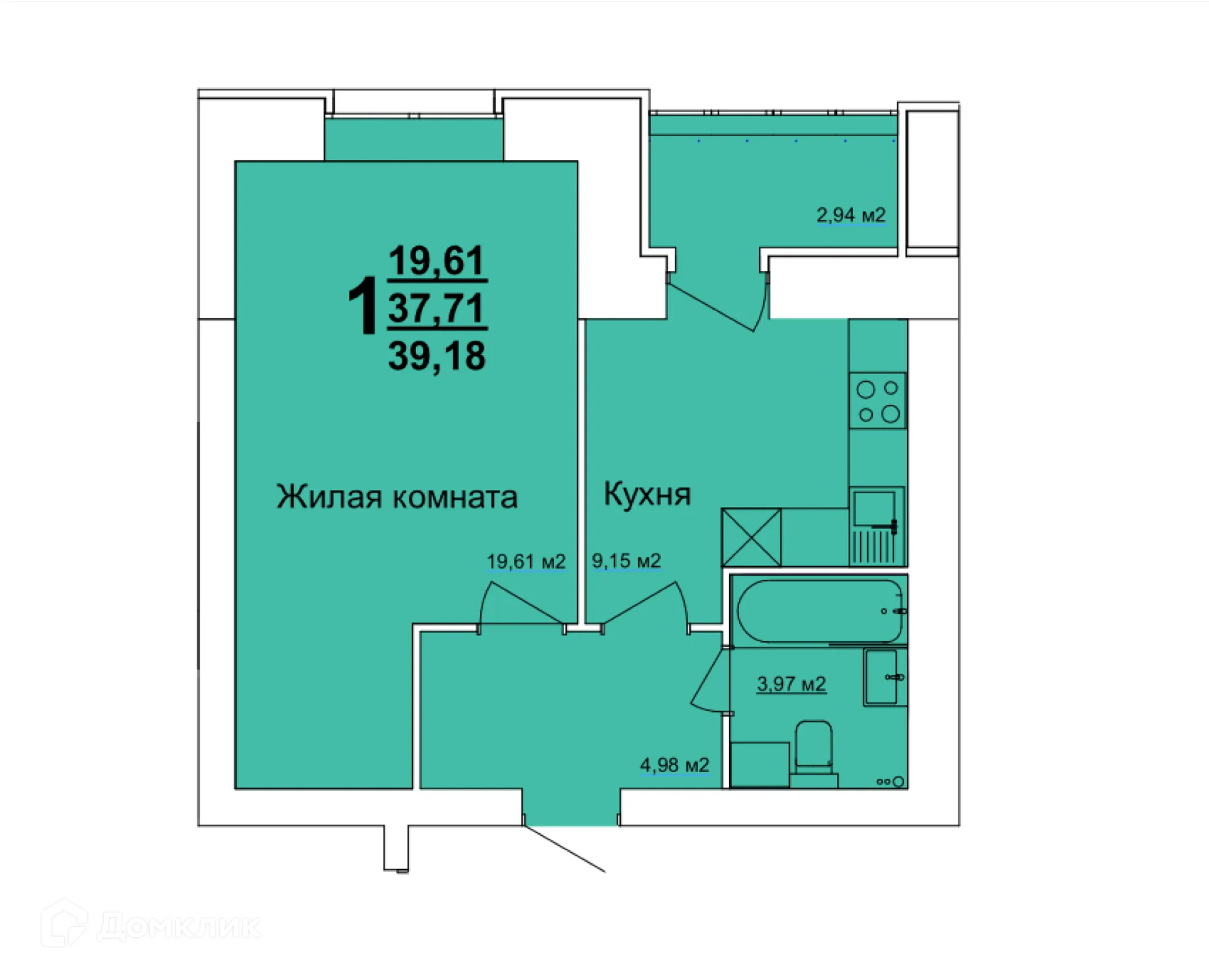 Фото квартиры в ЖК по ул. Оренбургская