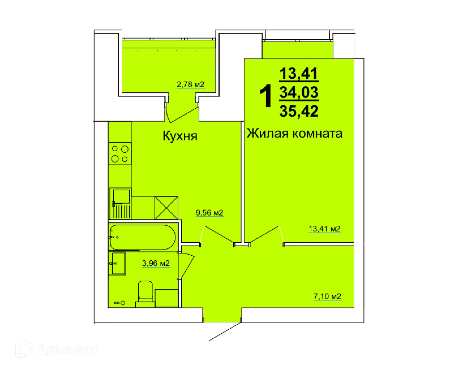 Фото квартиры в ЖК по ул. Оренбургская