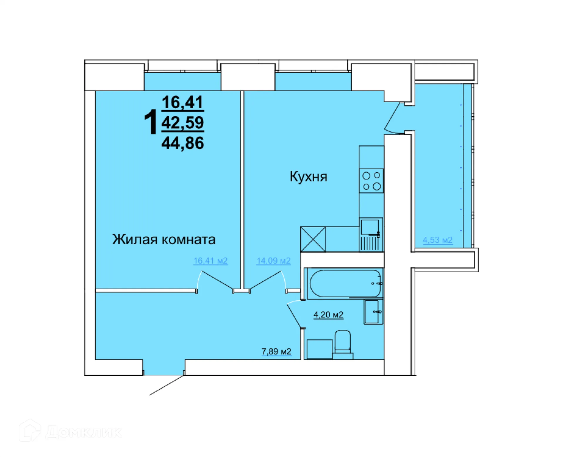 Фото квартиры в ЖК по ул. Оренбургская