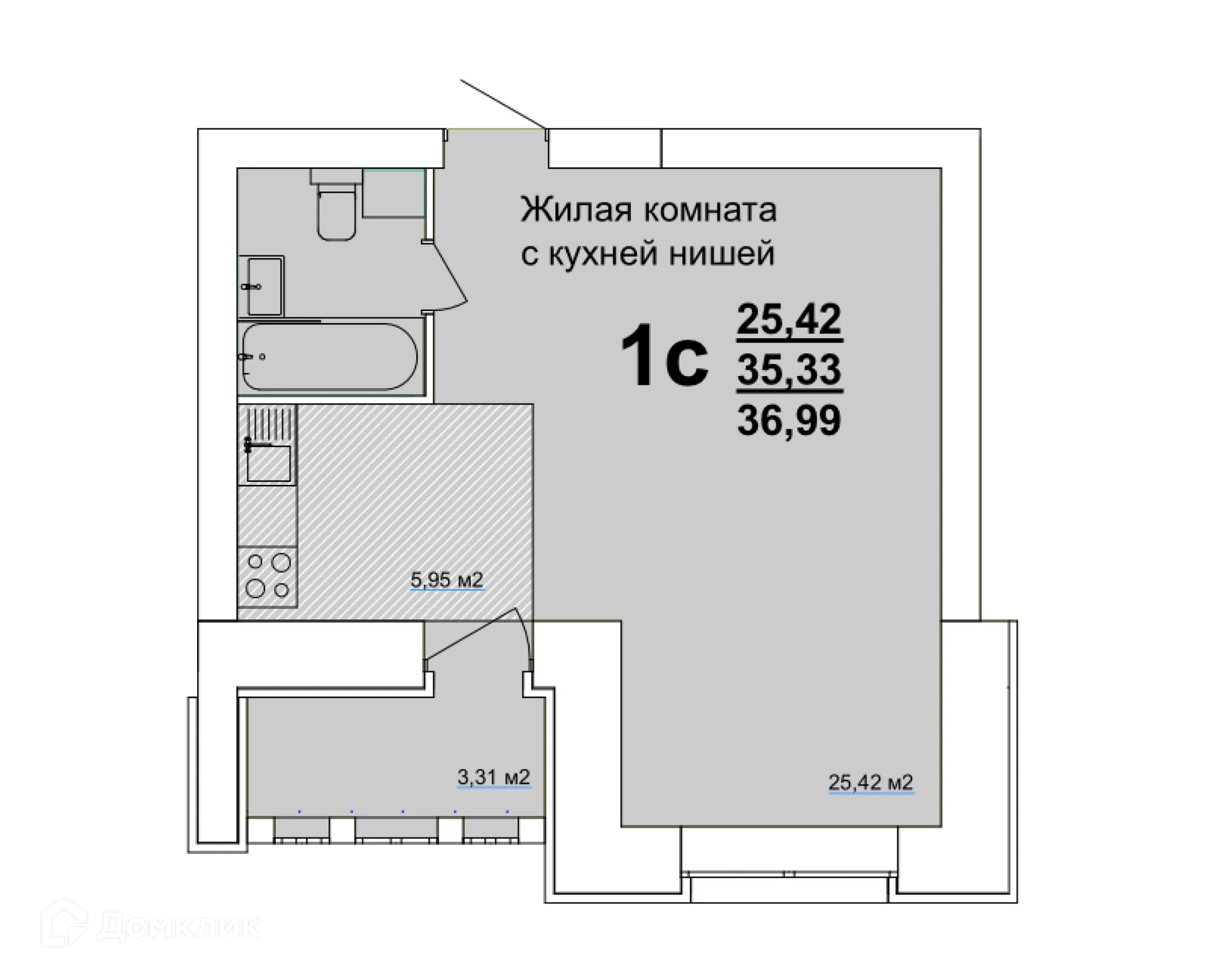 Фото квартиры в ЖК по ул. Оренбургская