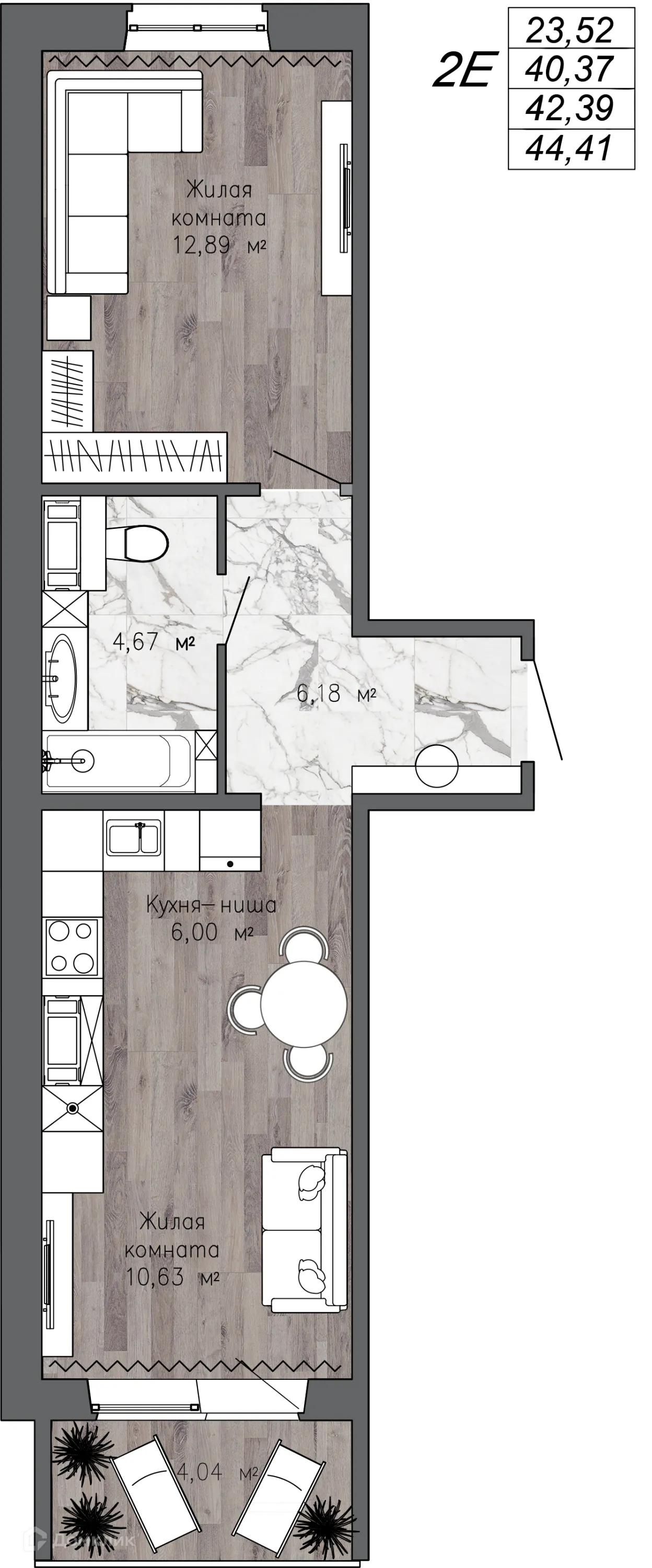 Фото квартиры в ЖК ПОБЕДА