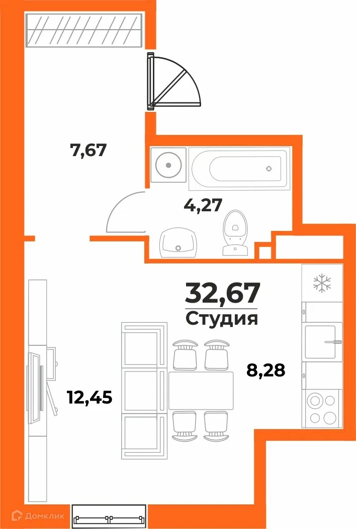 Фото квартиры в ЖК Живописный сад