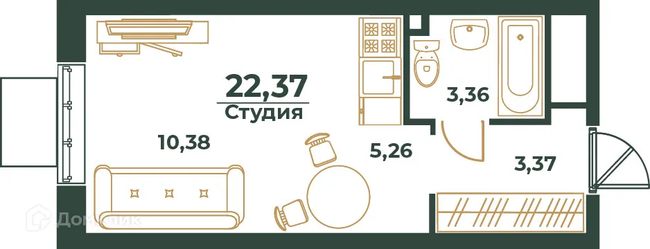 Фото квартиры в ЖК Южный квартал