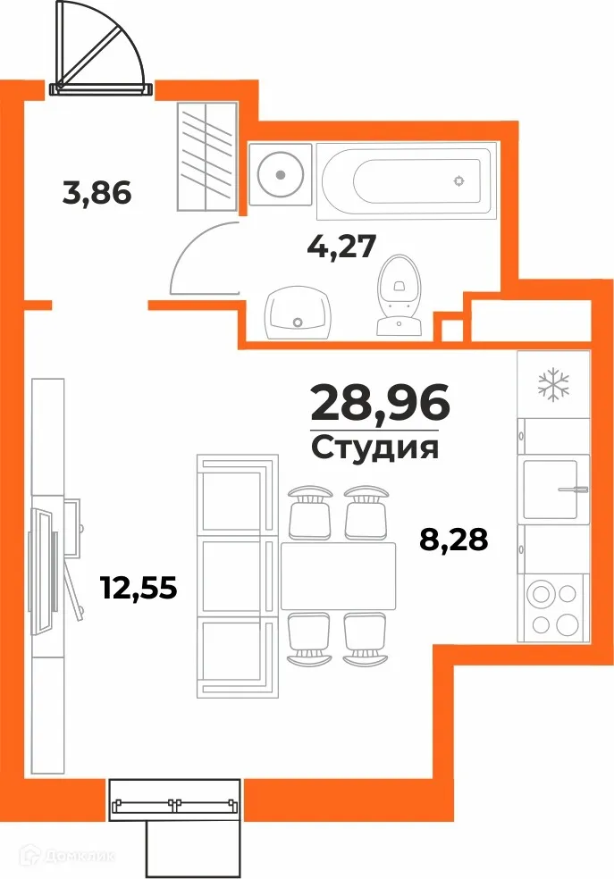 Фото квартиры в ЖК Живописный сад