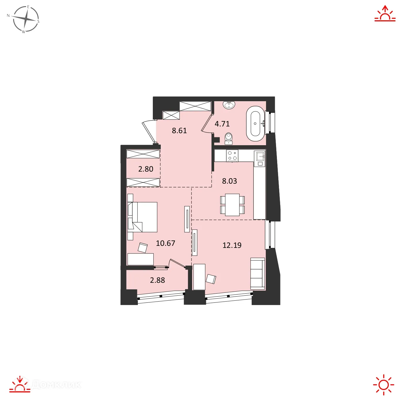 Фото квартиры в ЖК Атмосфера