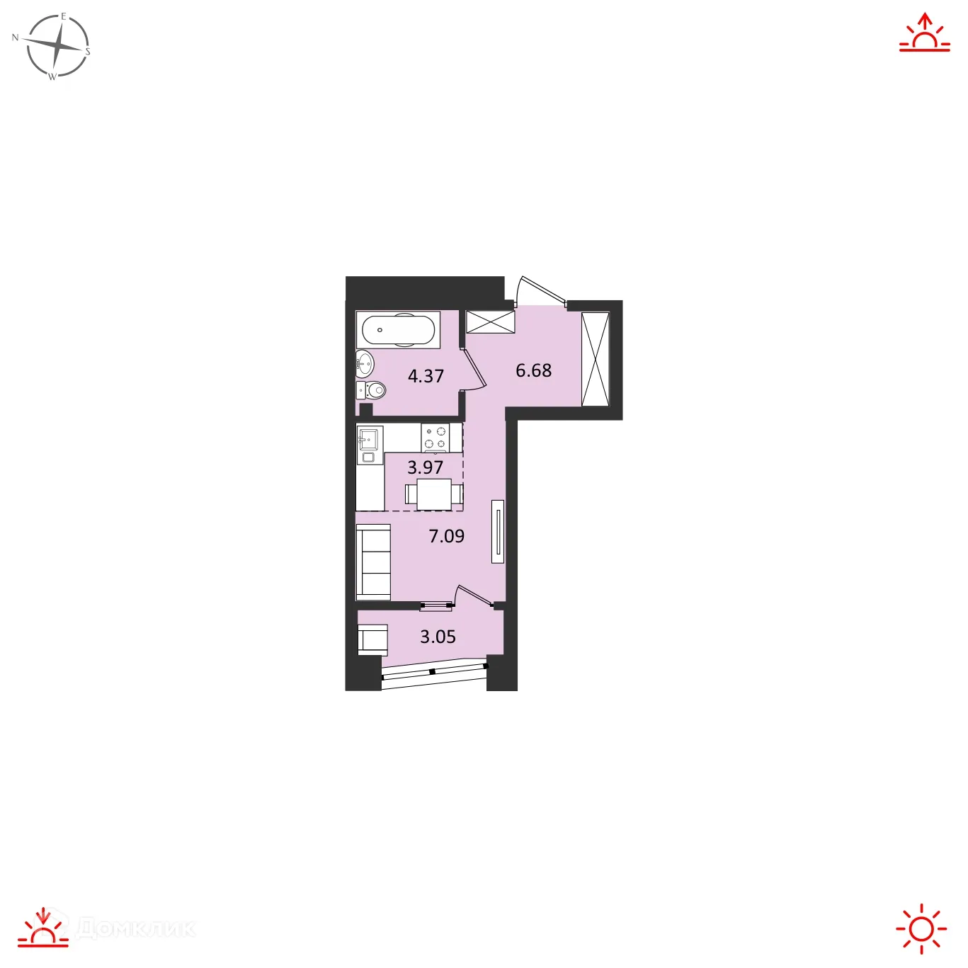 Фото квартиры в ЖК Атмосфера