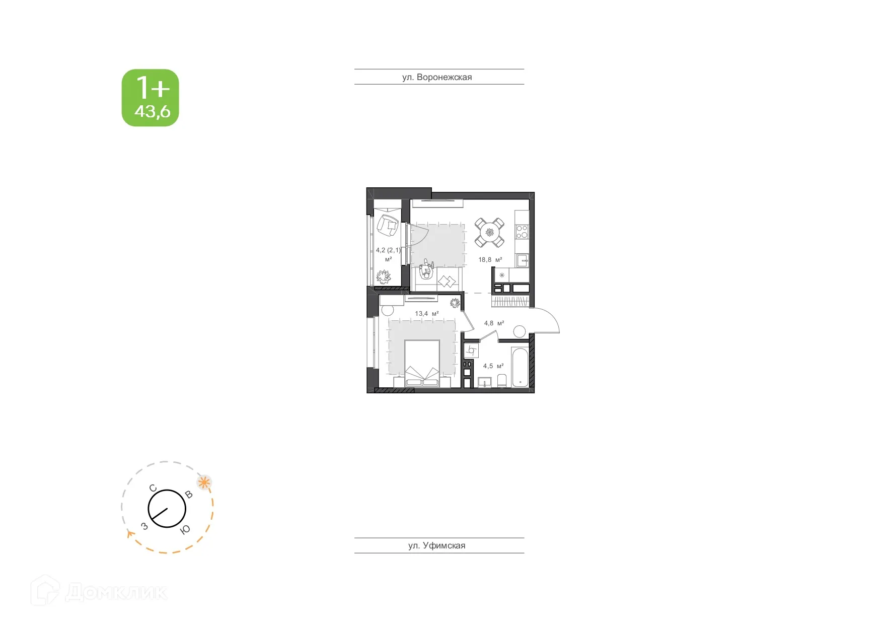 Фото квартиры в ЖК "Вишнёвый Сад"