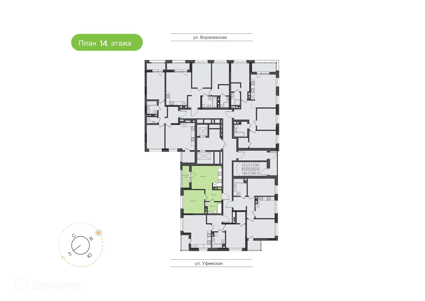 Фото квартиры в ЖК "Вишнёвый Сад"