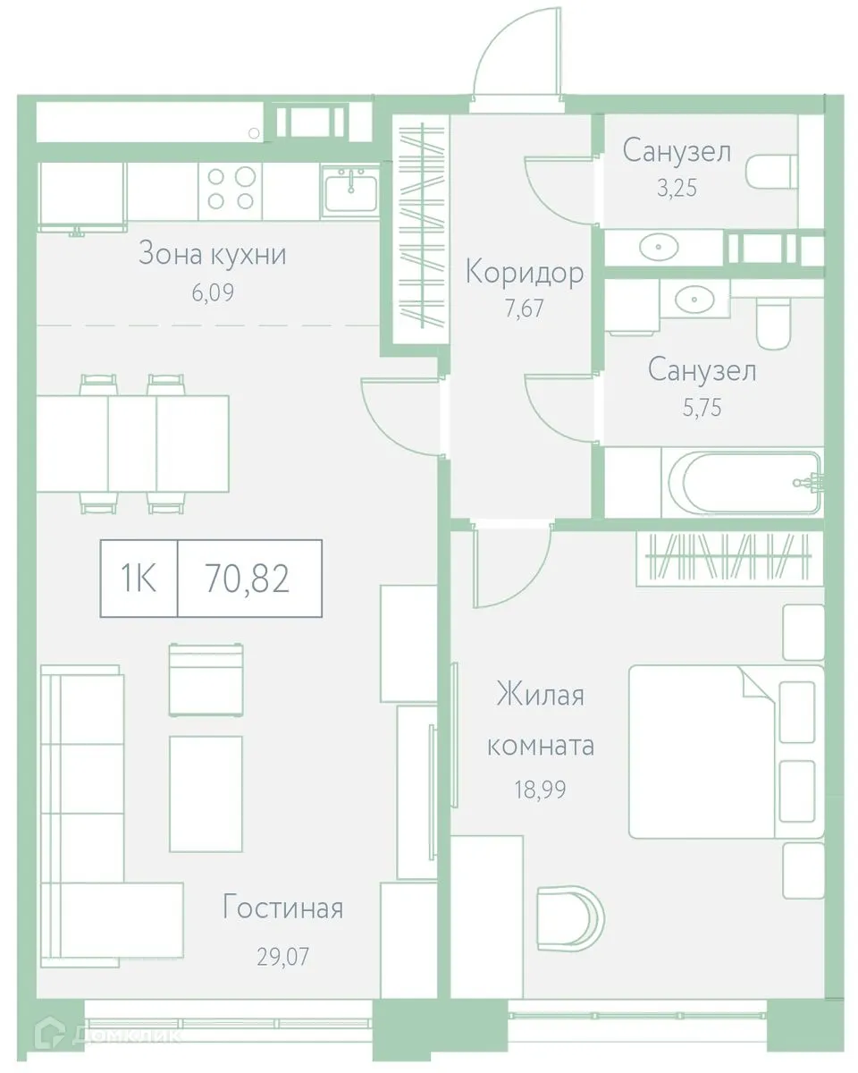Фото квартиры в ЖК Культура. Гармония
