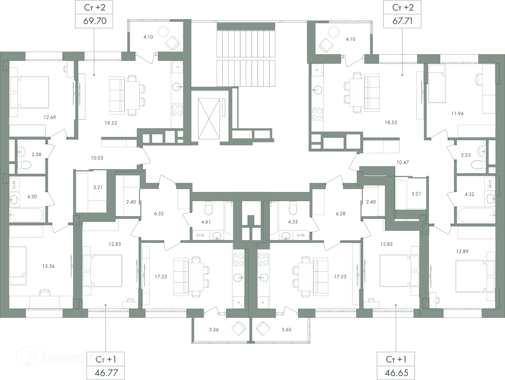 Фото квартиры в ЖК Дом бизнес-класса Дягилев