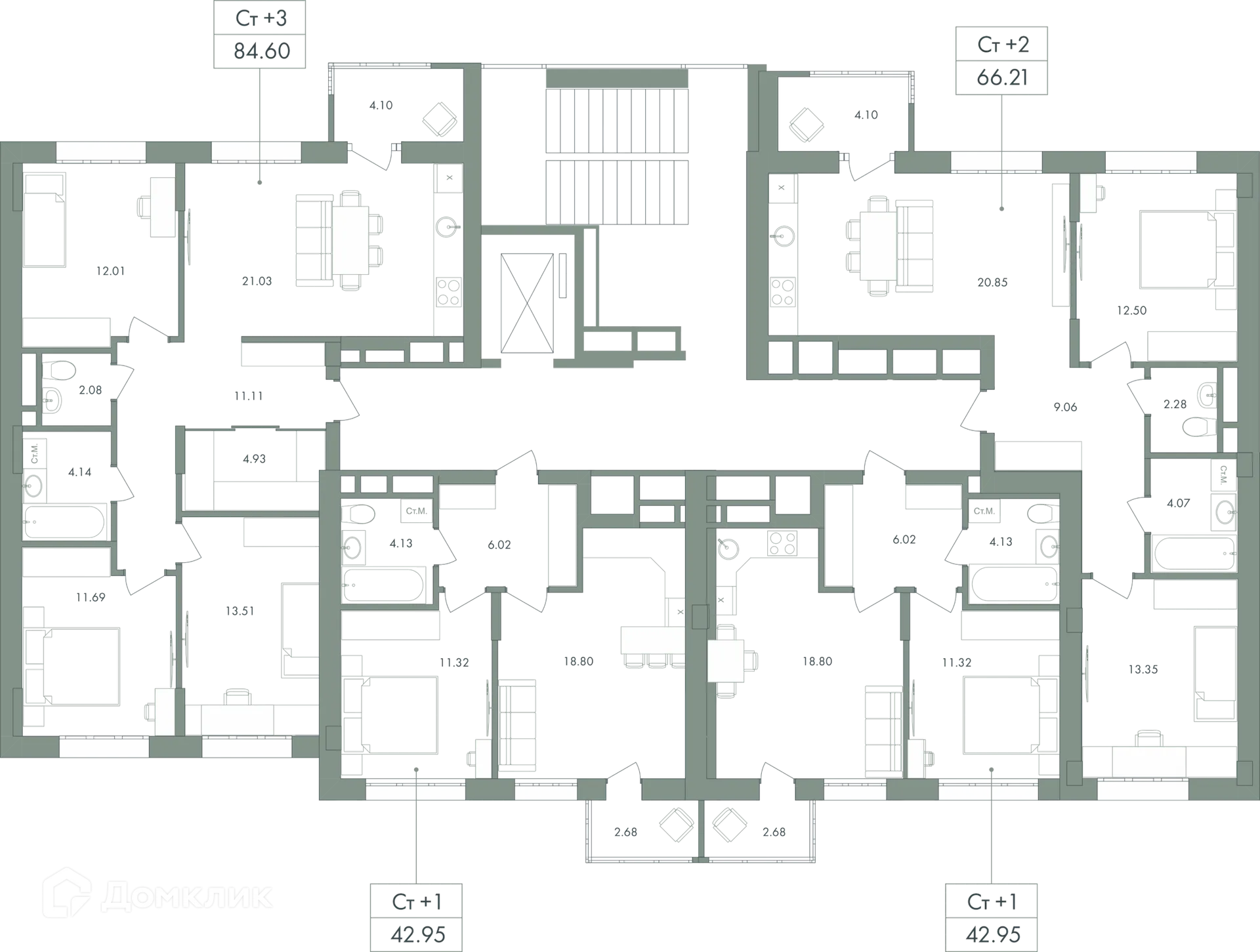 Фото квартиры в ЖК Дом бизнес-класса Дягилев