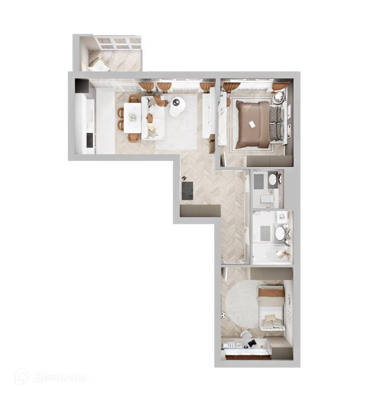 Фото квартиры в ЖК Дом бизнес-класса Дягилев