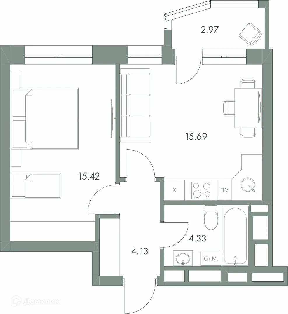 Фото квартиры в ЖК Есенин